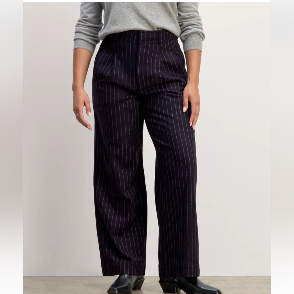 NWT Everlane Draper Pant in Wool Pinstripe